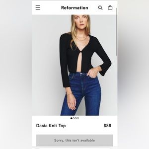 Reformation Dasia Knit Top